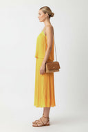 PLEATED MIDI SKIRT