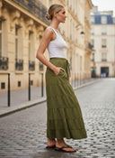 LUNA TIERED MAXI SKIRT