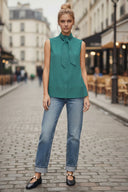 STITCH DETAIL DETACHABLE BOW TOP