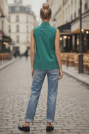 STITCH DETAIL DETACHABLE BOW TOP
