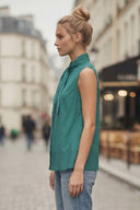 STITCH DETAIL DETACHABLE BOW TOP
