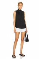 STITCH DETAIL DETACHABLE BOW TOP