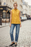 STITCH DETAIL DETACHABLE BOW TOP