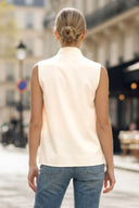 STITCH DETAIL DETACHABLE BOW TOP