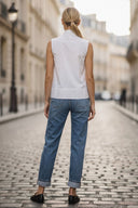 STITCH DETAIL DETACHABLE BOW TOP