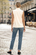 STITCH DETAIL DETACHABLE BOW TOP