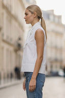 STITCH DETAIL DETACHABLE BOW TOP