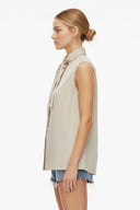 STITCH DETAIL DETACHABLE BOW TOP