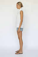 STITCH DETAIL DETACHABLE BOW TOP