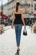 TUBE BUBBLE TOP W/ TWISTED ROPE BELT