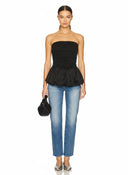 TUBE BUBBLE TOP W/ TWISTED ROPE BELT