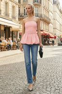 TUBE BUBBLE TOP W/ TWISTED ROPE BELT