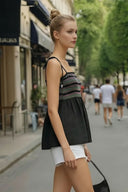 MULTI-COLOR SMOCKING TOP