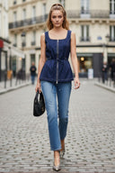 FULL & ZIP PEPLUM TOP