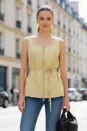 FULL & ZIP PEPLUM TOP