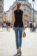 FULL & ZIP PEPLUM TOP