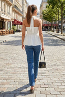 POM-POM TUBE HALTER TOP