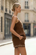 EMBROIDERED PALM TREE TOP