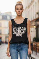 IVY EMBROIDERED BUBBLE LINEN TOP