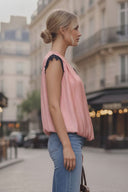 MIMI LACE TRIM BUBBLE TOP