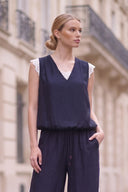 MIMI LACE TRIM BUBBLE TOP