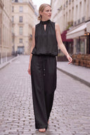 LILY WEAVE GAUZE BUBBLE TOP
