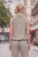 LILY WEAVE GAUZE BUBBLE TOP
