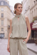 LILY WEAVE GAUZE BUBBLE TOP