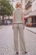 LILY WEAVE GAUZE BUBBLE TOP