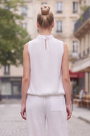 LILY WEAVE GAUZE BUBBLE TOP