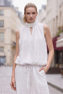 LILY WEAVE GAUZE BUBBLE TOP