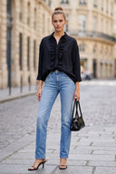 SIENNA FRONT RUFFLE BLOUSE