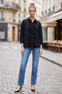 SIENNA FRONT RUFFLE BLOUSE