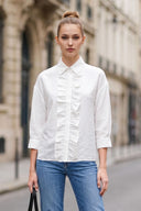 SIENNA FRONT RUFFLE BLOUSE
