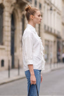 SIENNA FRONT RUFFLE BLOUSE