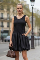 MILA CRINKLE BUBBLE DRESS