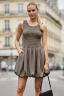 MILA CRINKLE BUBBLE DRESS