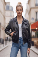 ROXIE MOTO ZIP UP JACKET