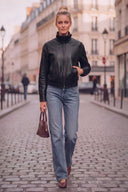 ROXIE MOTO ZIP UP JACKET