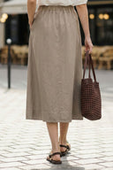 A-LINE Midi Skirt