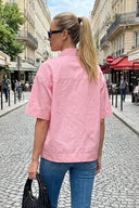 Oversized Half Sleeve Stitch Jacket