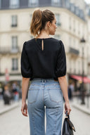 Button Front Detail Blouse