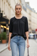 Button Front Detail Blouse