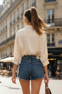 Multi-Color Yoke Embroidered Blouse