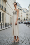 Multi-Color Smocking Maxi Dress