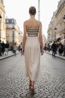 Multi-Color Smocking Maxi Dress