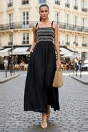 Multi-Color Smocking Maxi Dress