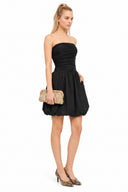 Tube Bubble Dress with Twisted Rope Belt