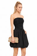 Tube Bubble Dress with Twisted Rope Belt