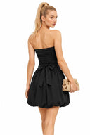 Tube Bubble Dress with Twisted Rope Belt